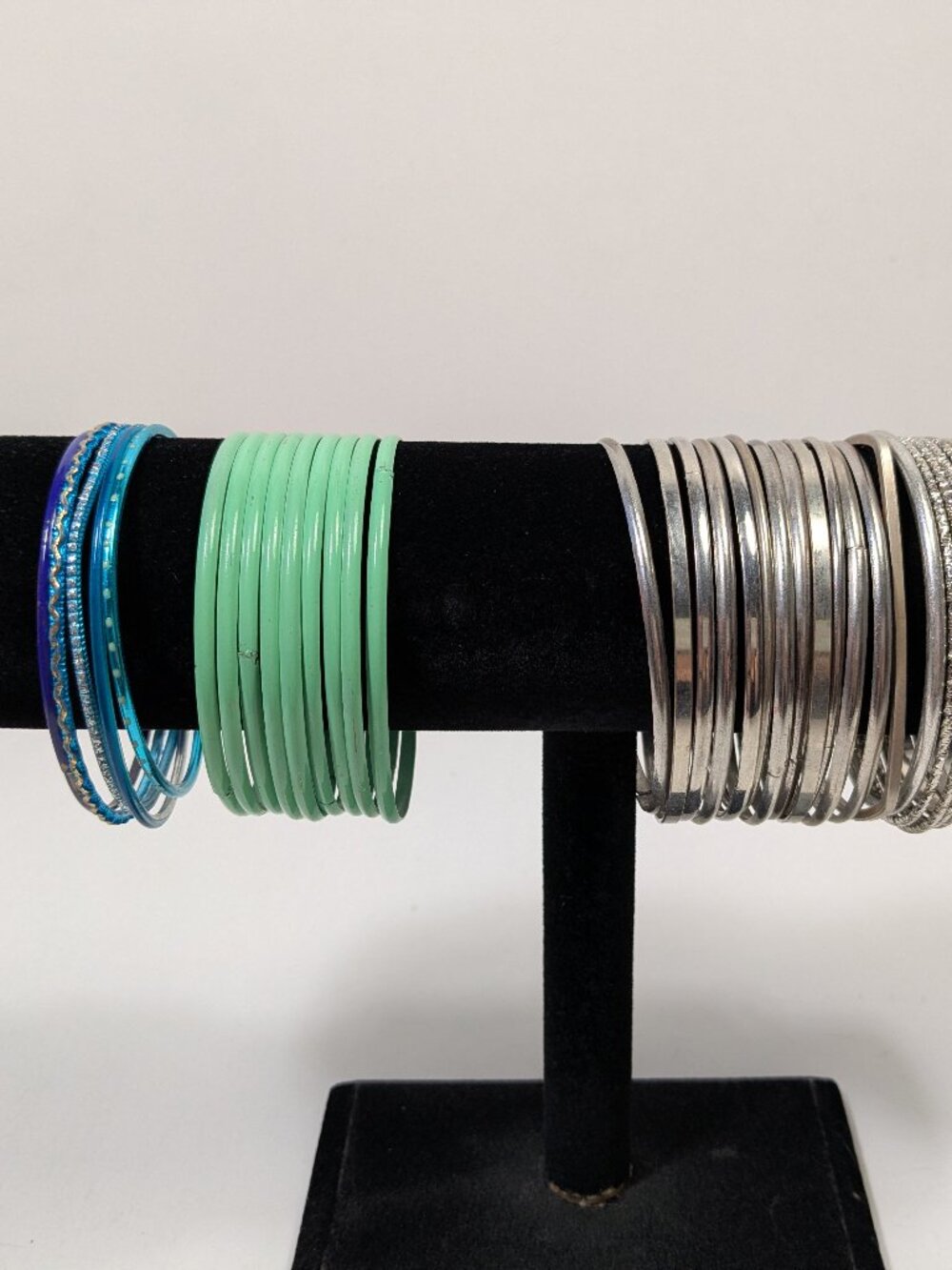 Thin Bangle Bracelet Lot 36 Fashion Jewelry Ready to Wear Variety Colors Texture